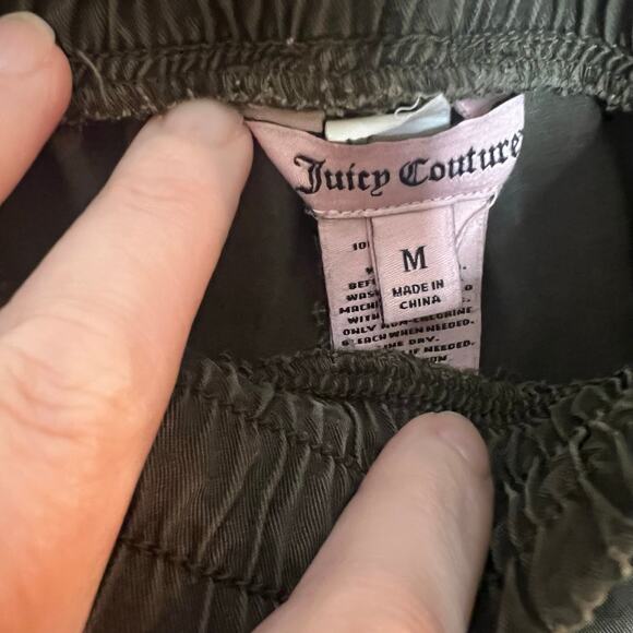Juicy Couture Olive Green Cargo Jogger Pants Medium - Picture 4 of 6